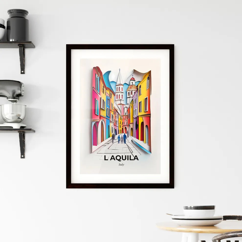 Vivid L Aquila, Italy, Framed Wall Art