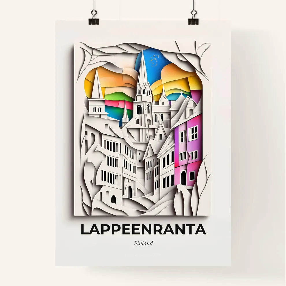 Vivid Lappeenranta, Finland, Colorful Poster