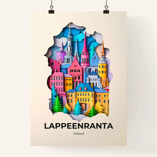 Vivid Lappeenranta, Finland, Colorful Poster