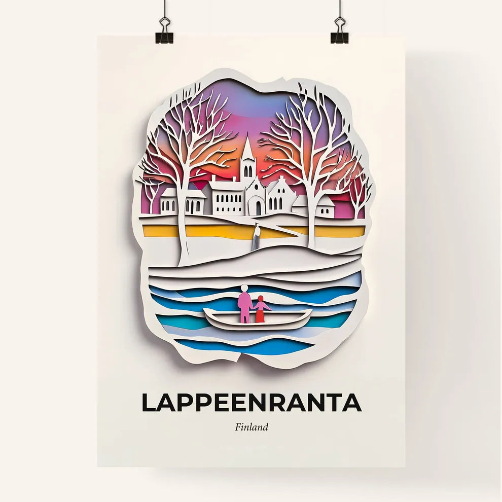 Vivid Lappeenranta, Finland, Colorful Poster
