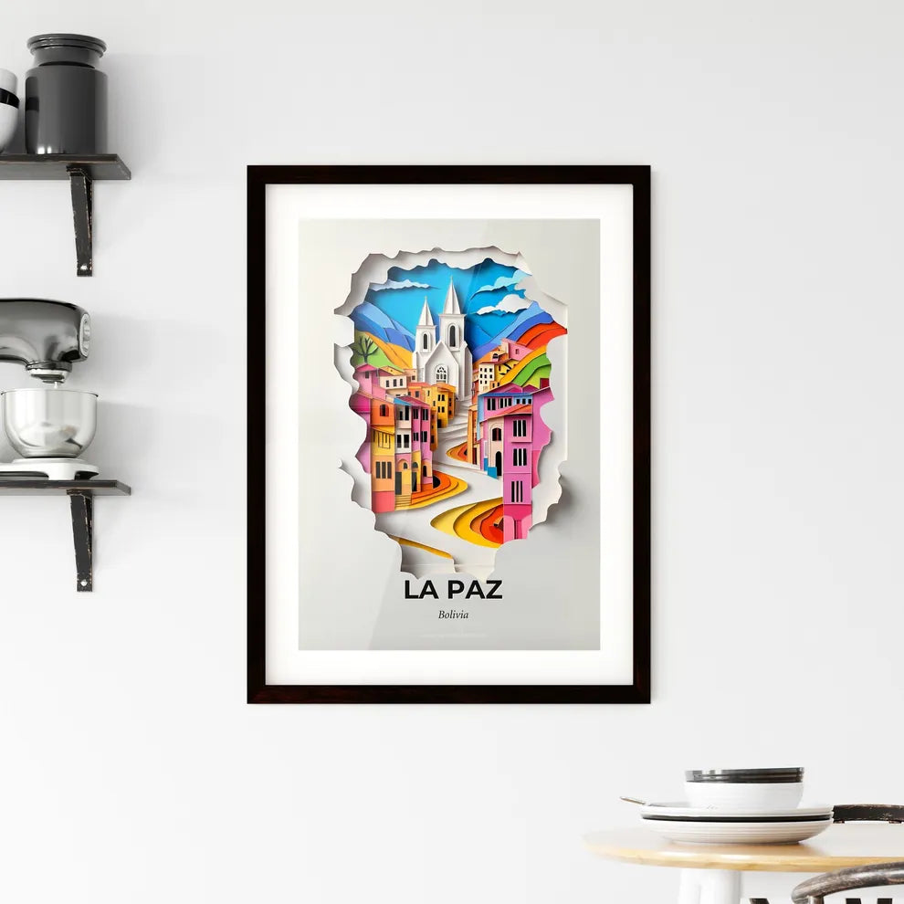 Vivid La Paz, Bolivia, Framed Wall Art