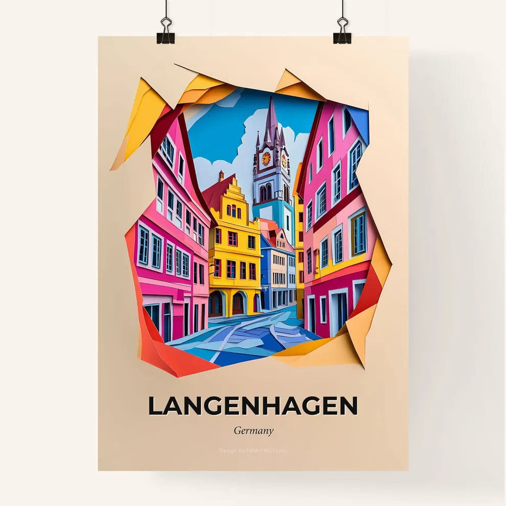 Vivid Langenhagen, Germany, Colorful Poster