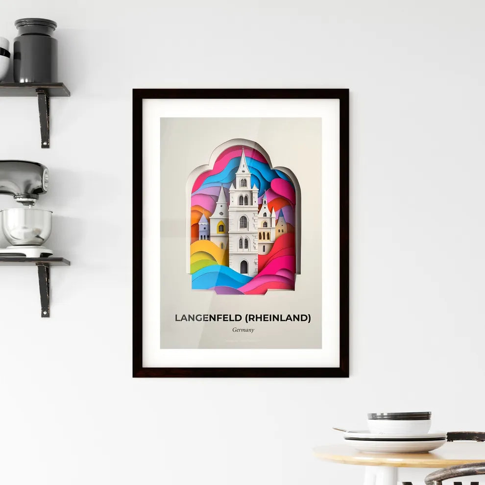 Vivid Langenfeld (Rheinland), Germany, Framed Wall Art