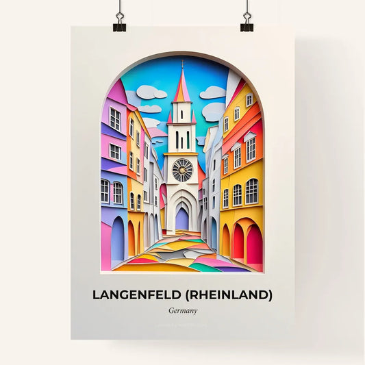 Vivid Langenfeld (Rheinland), Germany, Colorful Poster