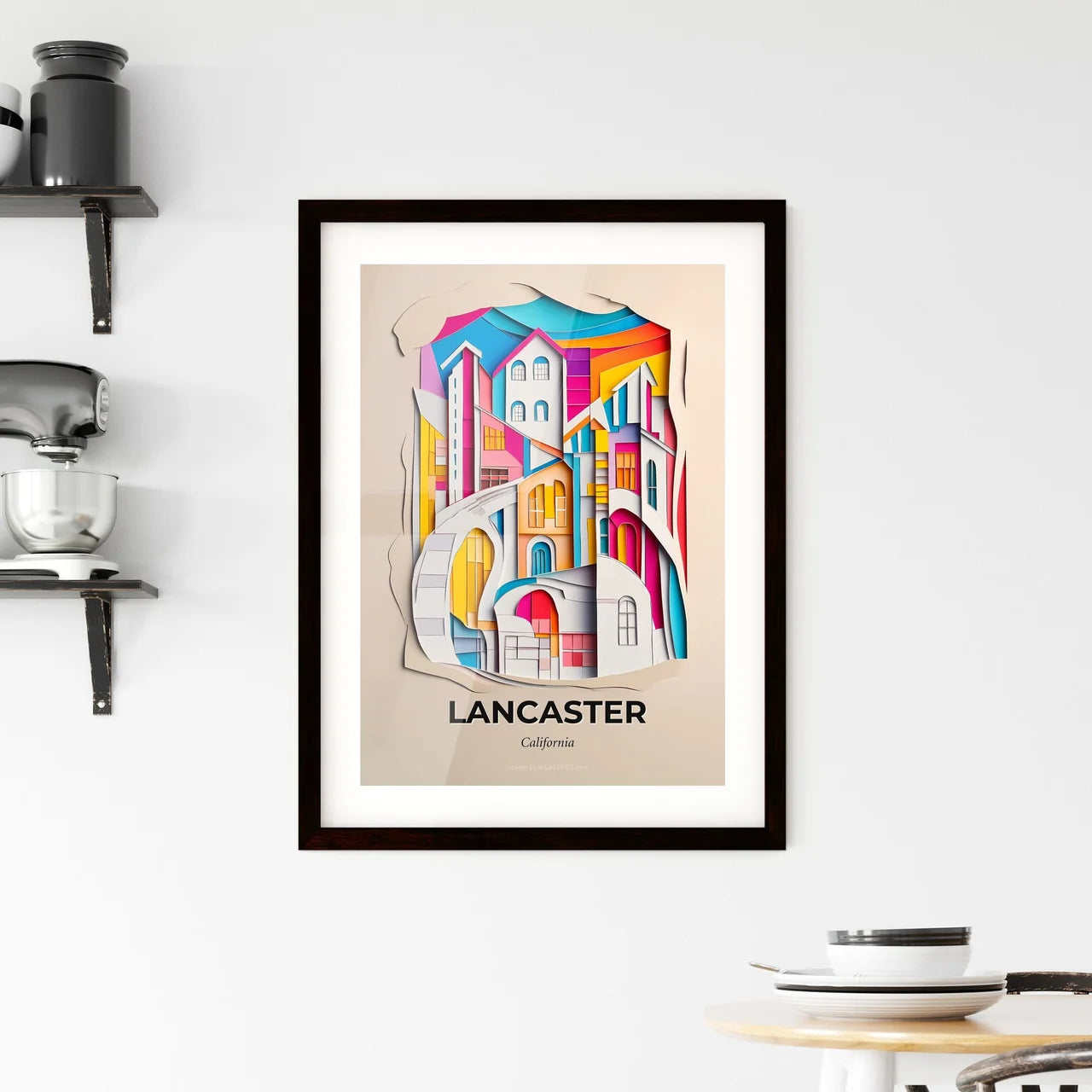 Vivid Lancaster, California, Framed Wall Art