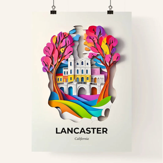 Vivid Lancaster, California, Colorful Poster
