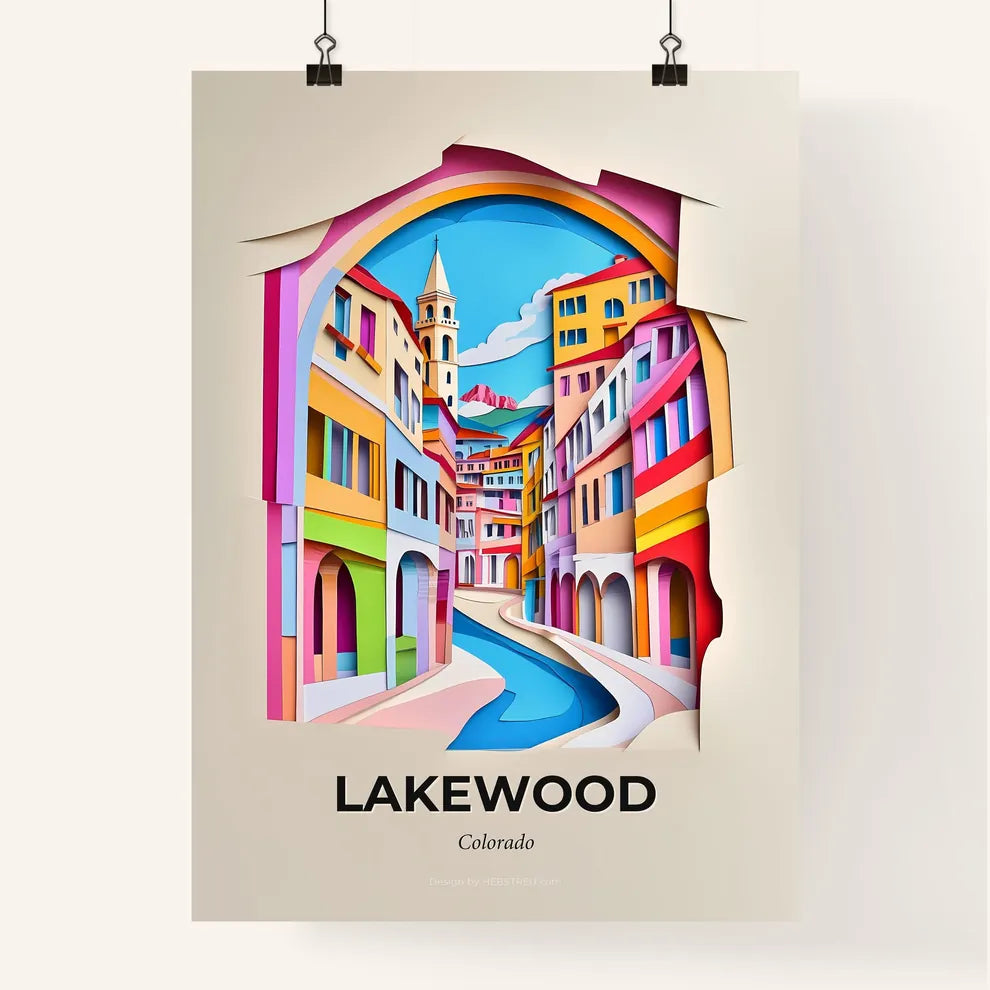 Vivid Lakewood, Colorado, Colorful Poster