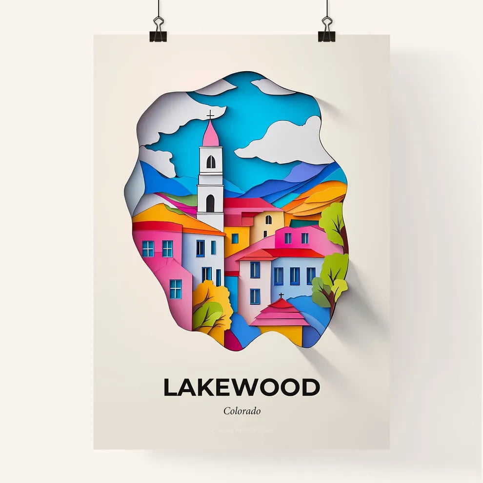 Vivid Lakewood, Colorado, Colorful Poster