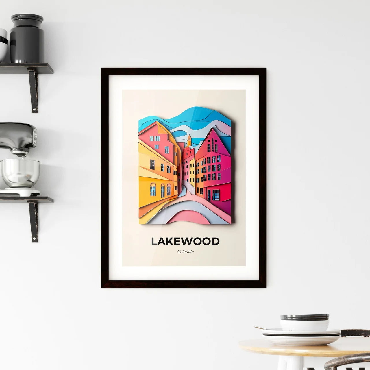 Vivid Lakewood, Colorado, Framed Wall Art
