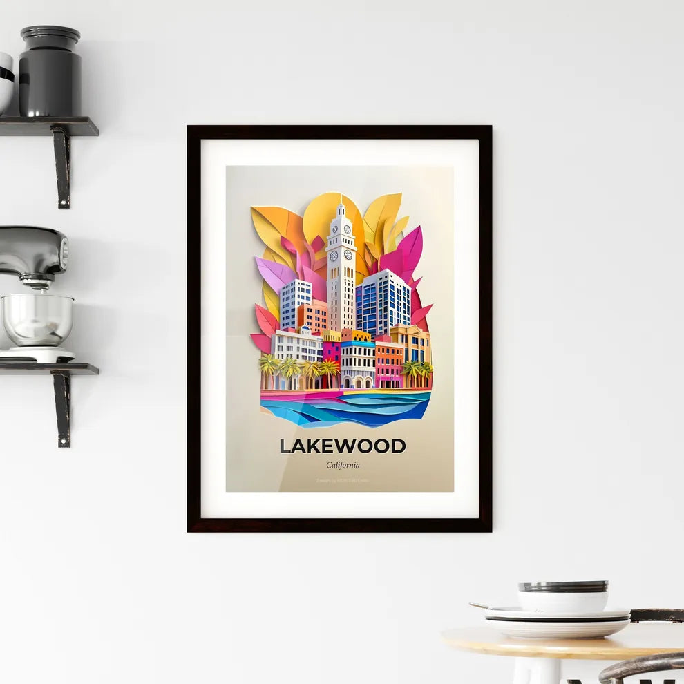 Vivid Lakewood, California, Framed Wall Art