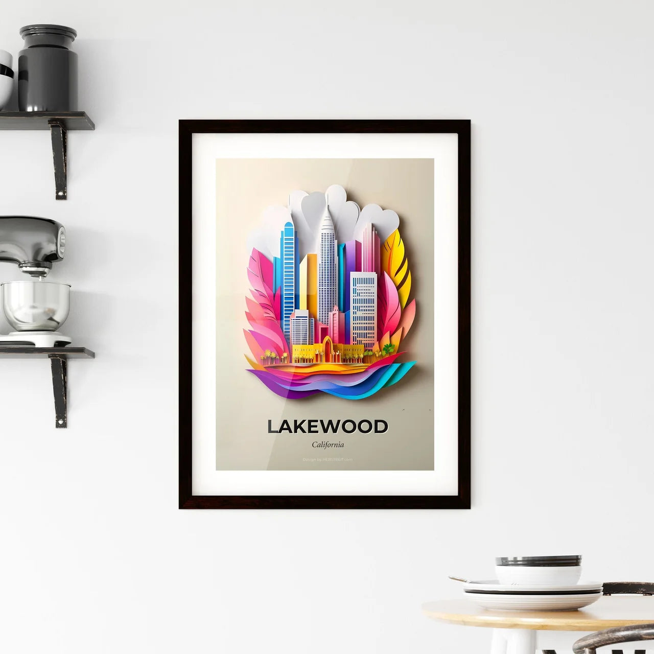 Vivid Lakewood, California, Framed Wall Art