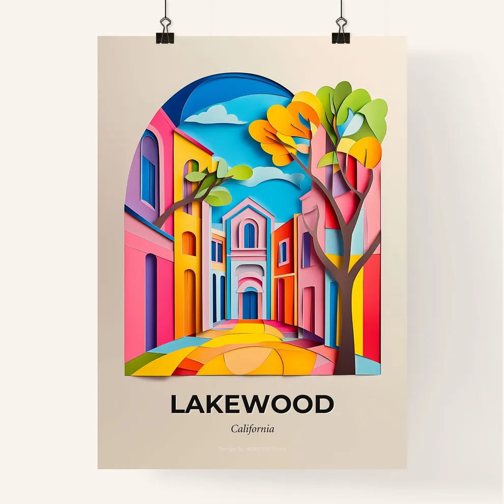Vivid Lakewood, California, Colorful Poster