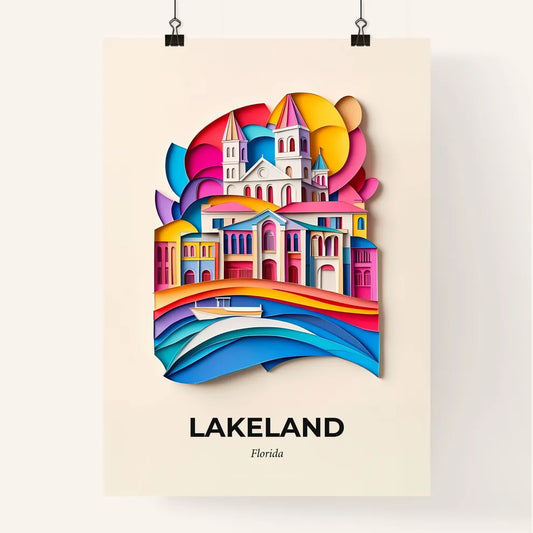 Vivid Lakeland, Florida, Colorful Poster