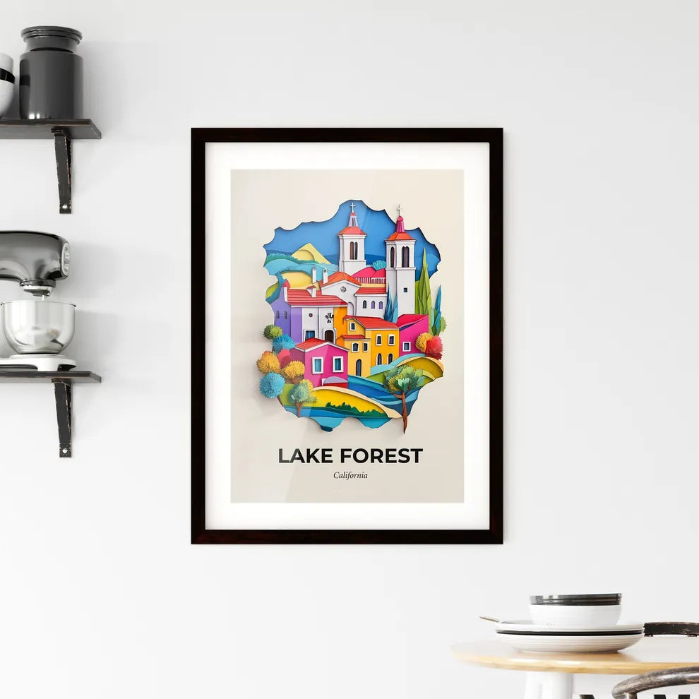 Vivid Lake Forest, California, Framed Wall Art