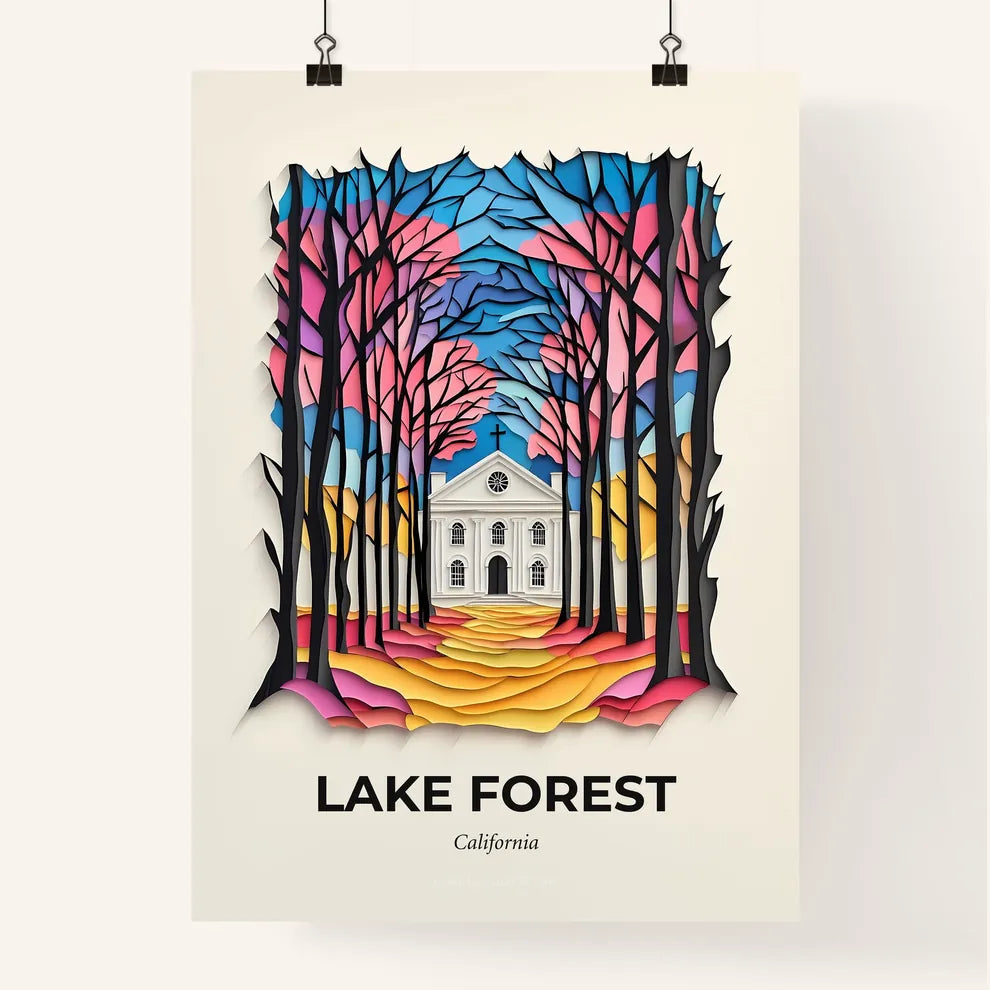 Vivid Lake Forest, California, Colorful Poster
