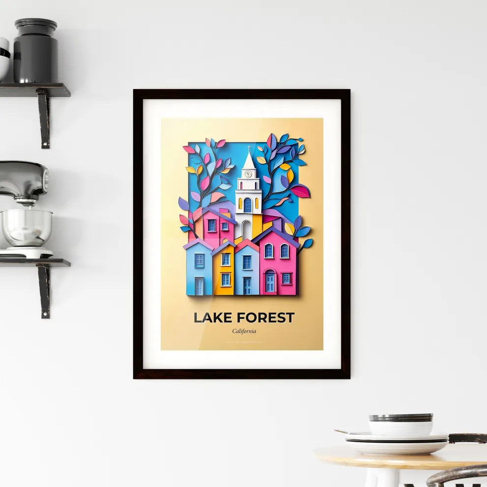 Vivid Lake Forest, California, Framed Wall Art