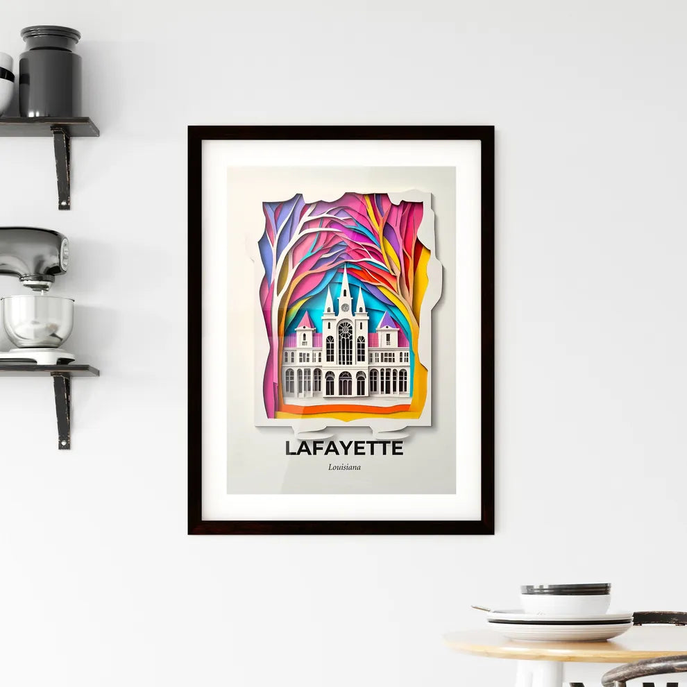 Vivid Lafayette, Louisiana, Framed Wall Art