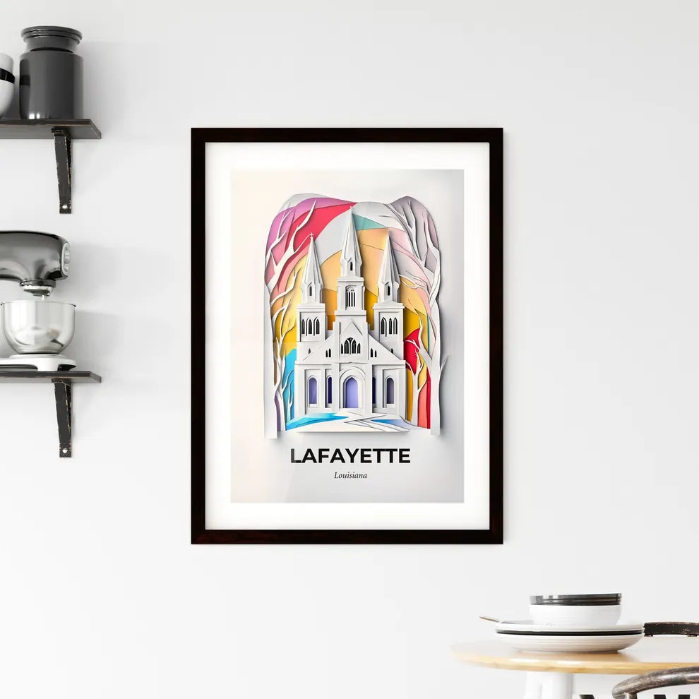 Vivid Lafayette, Louisiana, Framed Wall Art