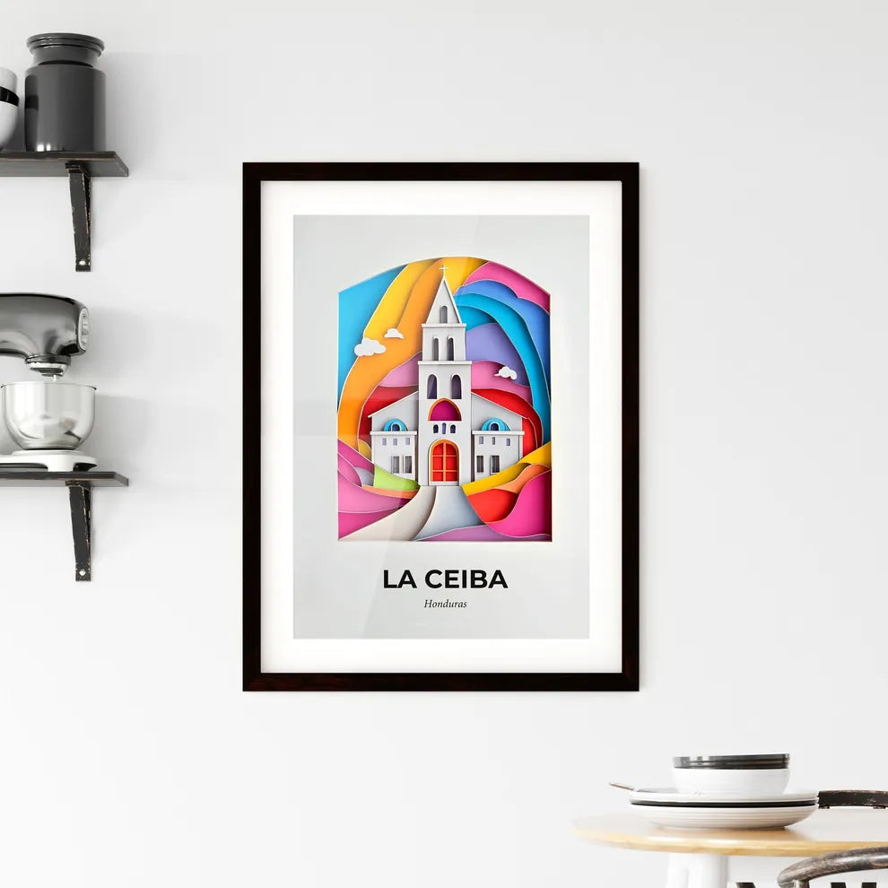 Vivid La Ceiba, Honduras, Framed Wall Art