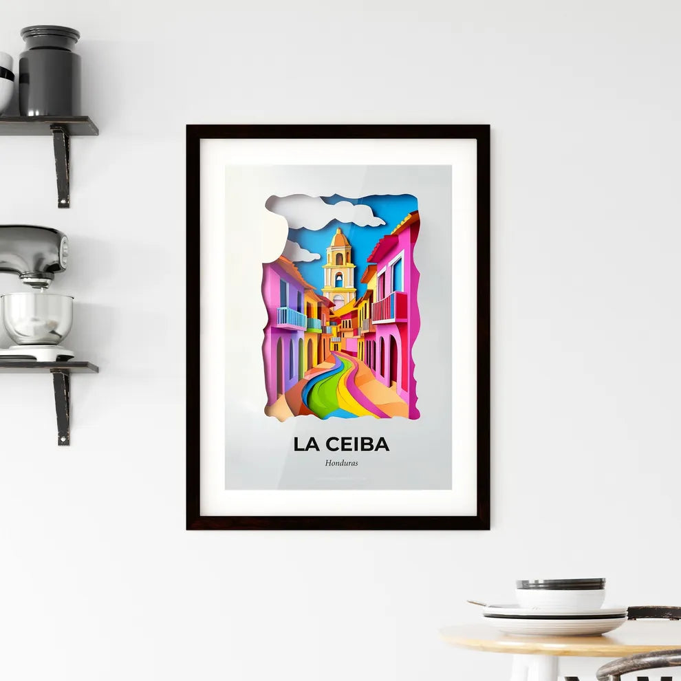 Vivid La Ceiba, Honduras, Framed Wall Art