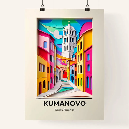 Vivid Kumanovo, North Macedonia, Colorful Poster