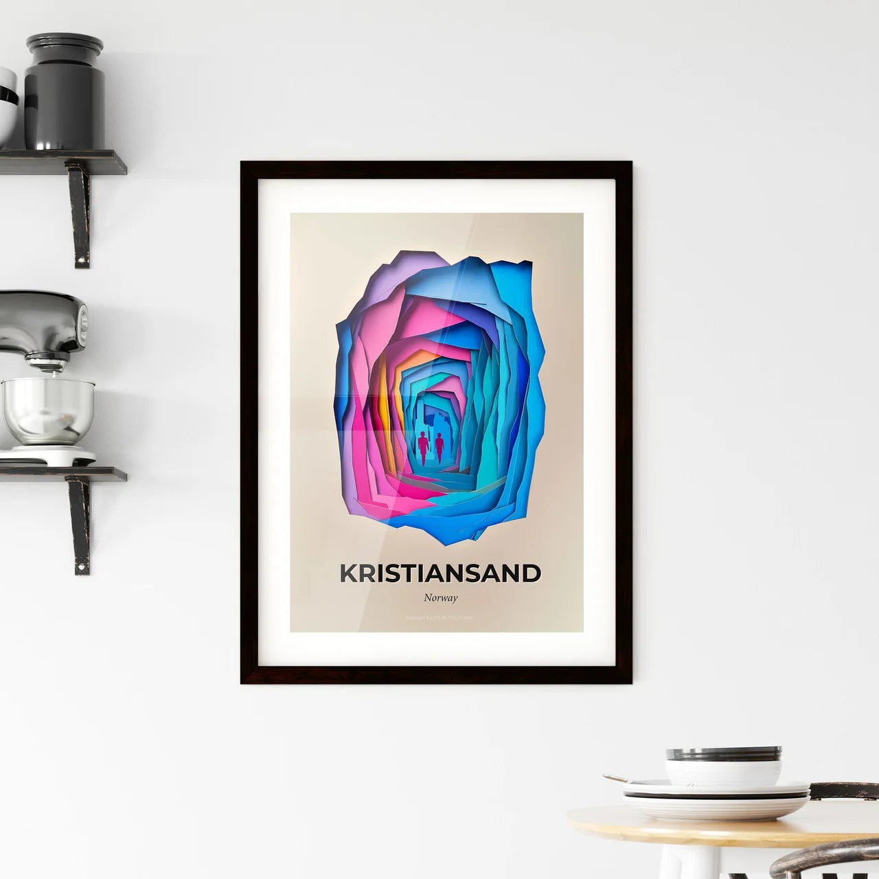 Vivid Kristiansand, Norway, Framed Wall Art