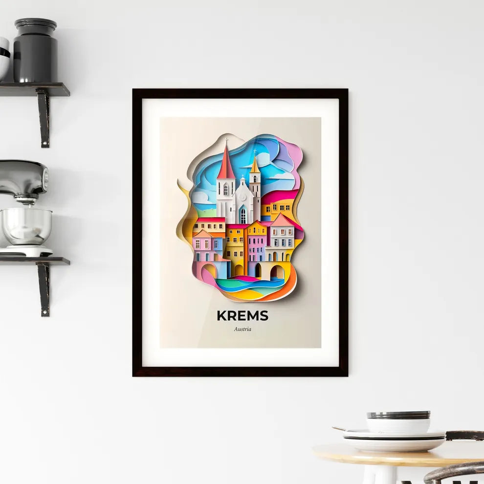 Vivid Krems, Austria, Framed Wall Art