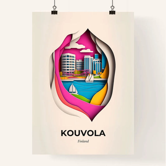 Vivid Kouvola, Finland, Colorful Poster