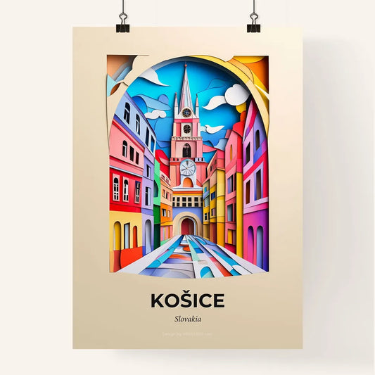 Vivid Košice, Slovakia, Colorful Poster