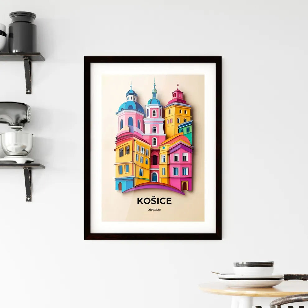 Vivid Košice, Slovakia, Framed Wall Art