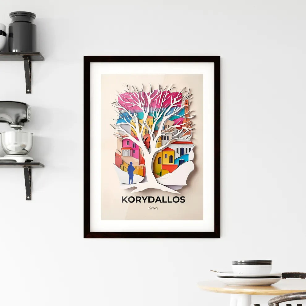 Vivid Korydallos, Greece, Framed Wall Art