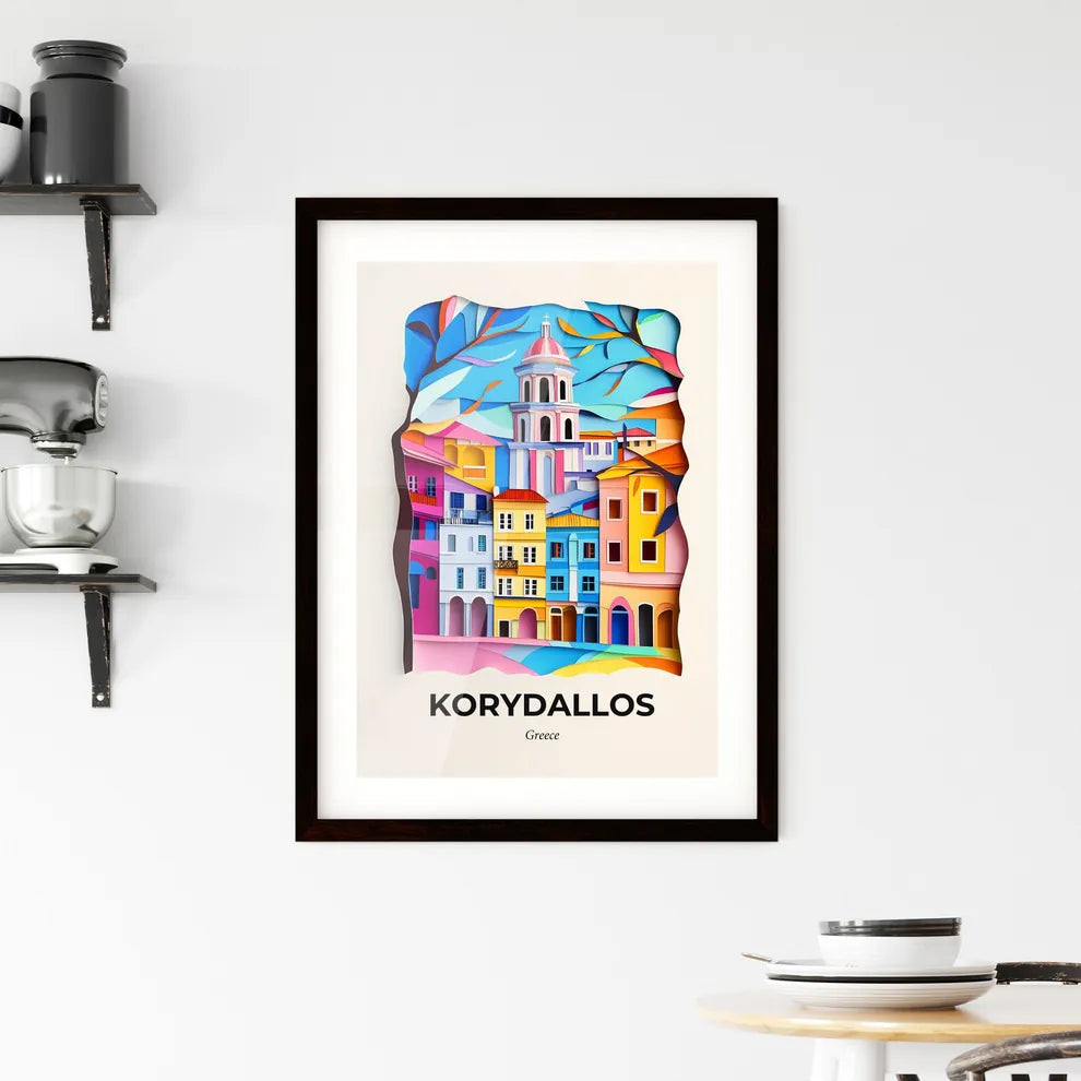 Vivid Korydallos, Greece, Framed Wall Art