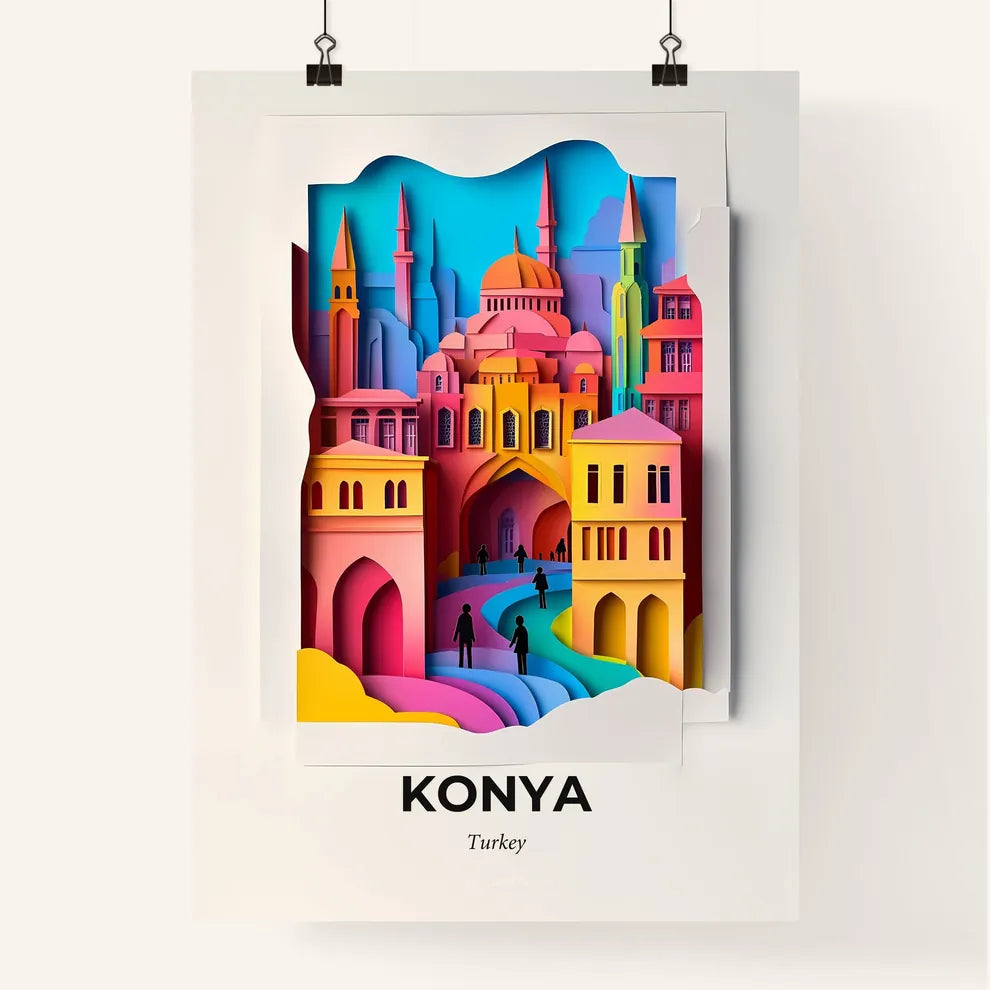 Vivid Konya, Turkey, Colorful Poster