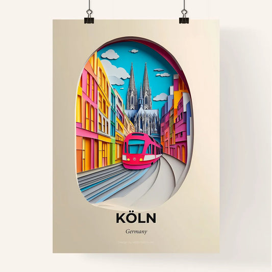 Vivid Cologne, Germany, Colorful Poster