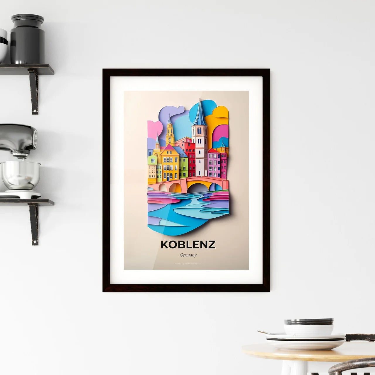 Vivid Koblenz, Germany, Framed Wall Art