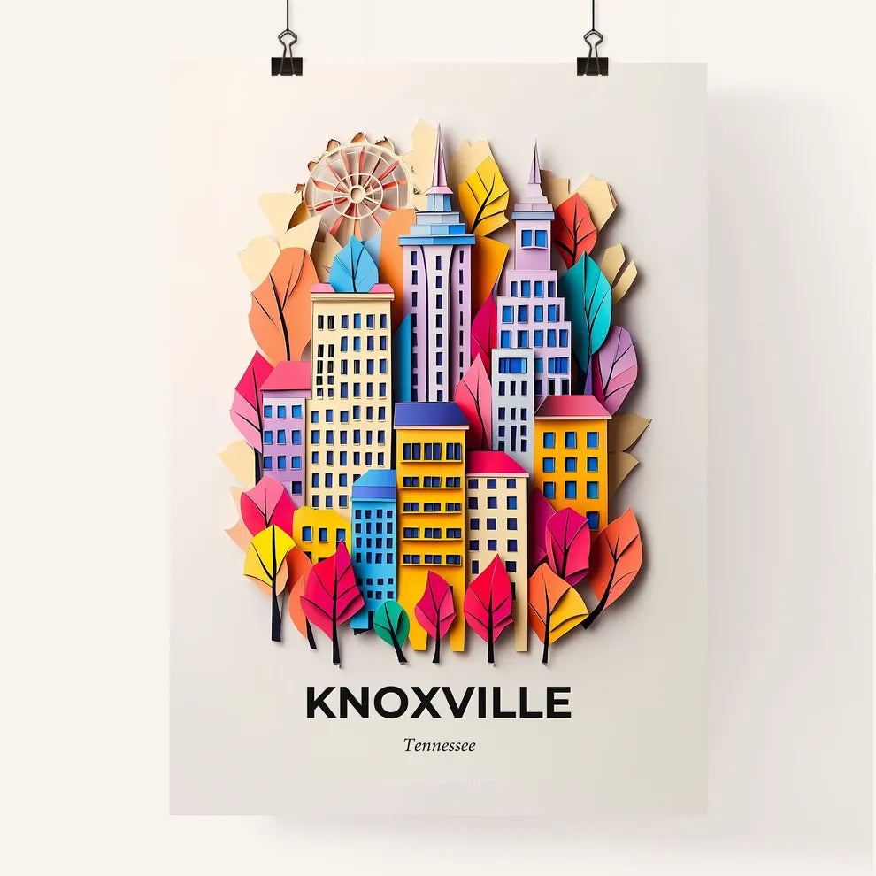 Vivid Knoxville, Tennessee, Colorful Poster