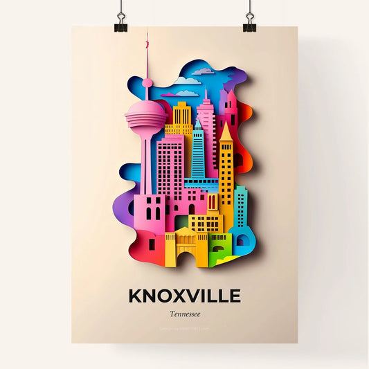 Vivid Knoxville, Tennessee, Colorful Poster