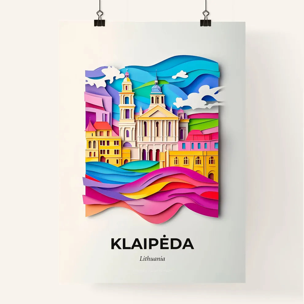 Vivid Klaipėda, Lithuania, Colorful Poster