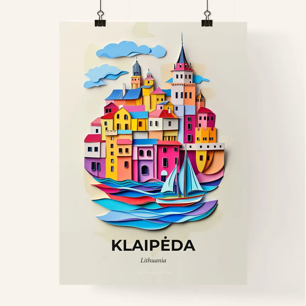 Vivid Klaipėda, Lithuania, Colorful Poster
