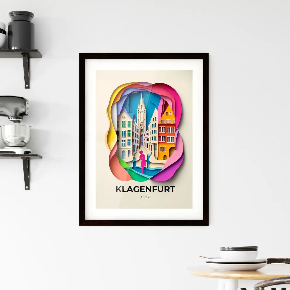 Vivid Klagenfurt, Austria, Framed Wall Art