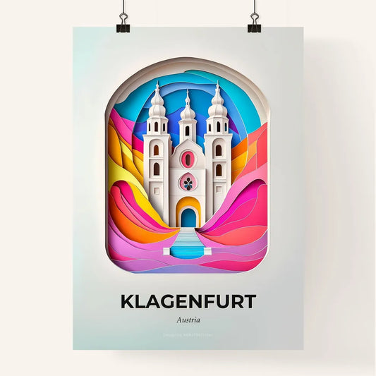 Vivid Klagenfurt, Austria, Colorful Poster