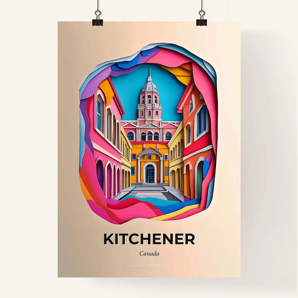 Vivid Kitchener, Canada, Colorful Poster