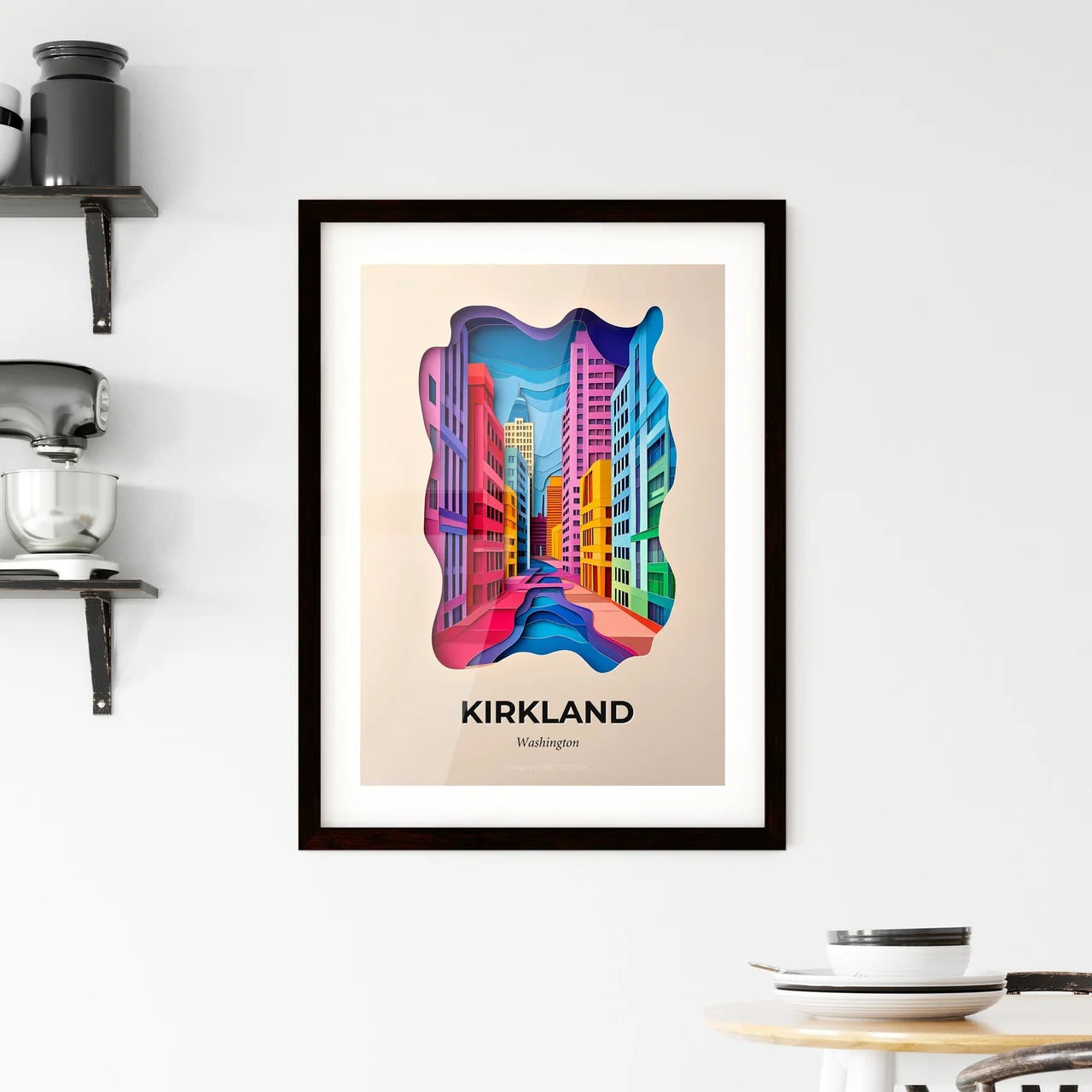Vivid Kirkland, Washington, Framed Wall Art