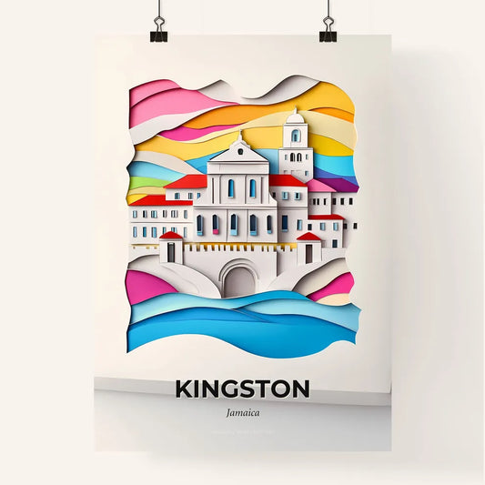 Vivid Kingston, Jamaica, Colorful Poster