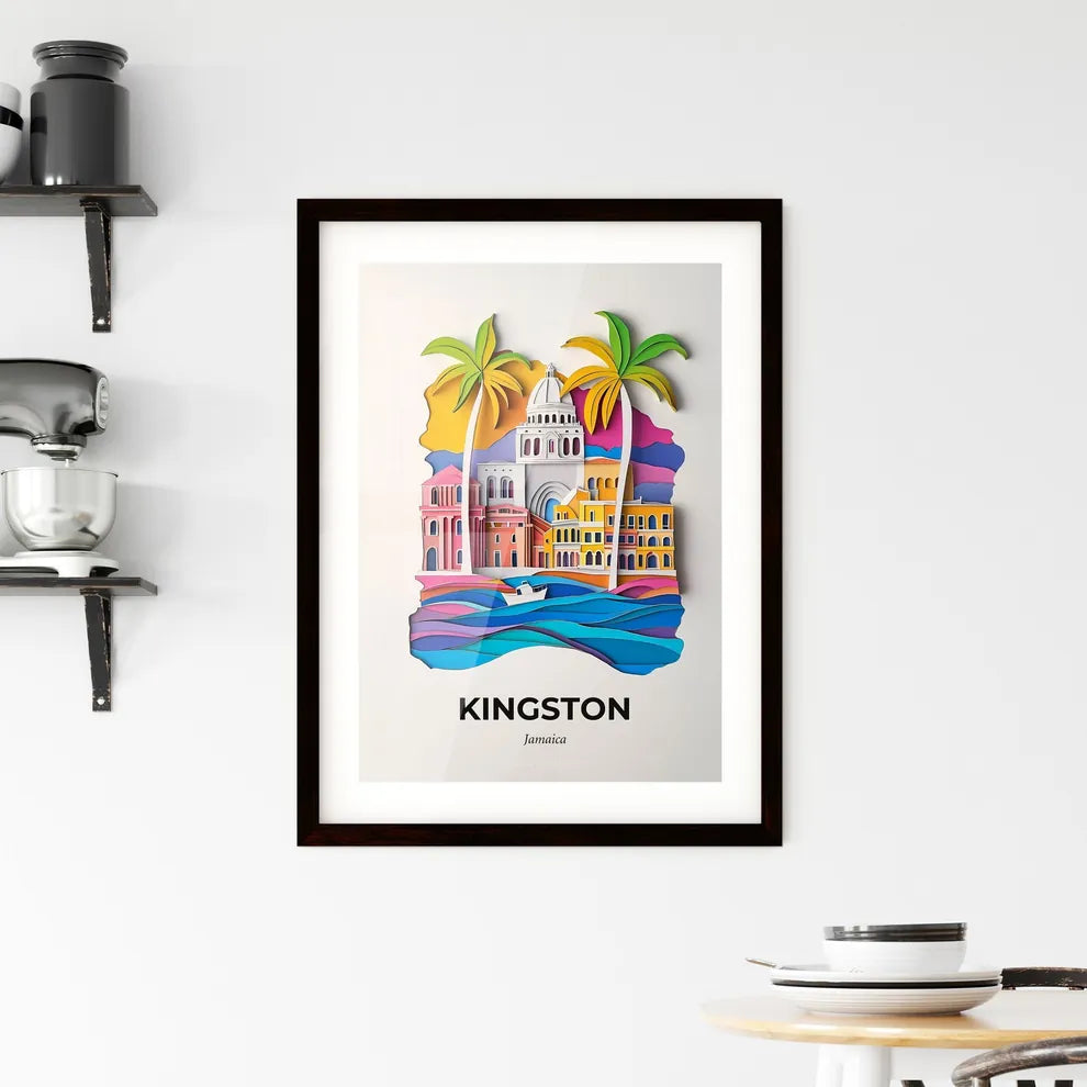 Vivid Kingston, Jamaica, Framed Wall Art