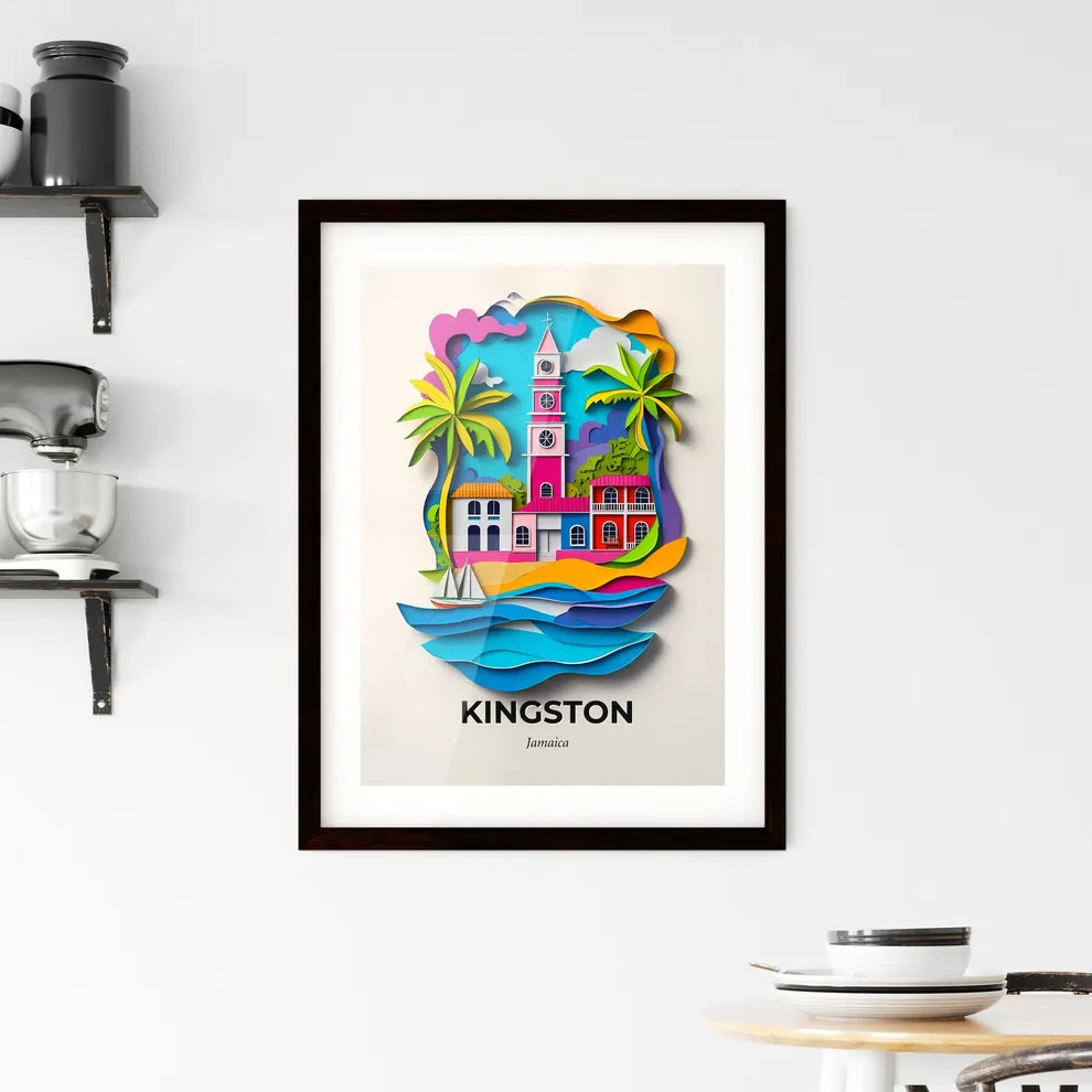 Vivid Kingston, Jamaica, Framed Wall Art