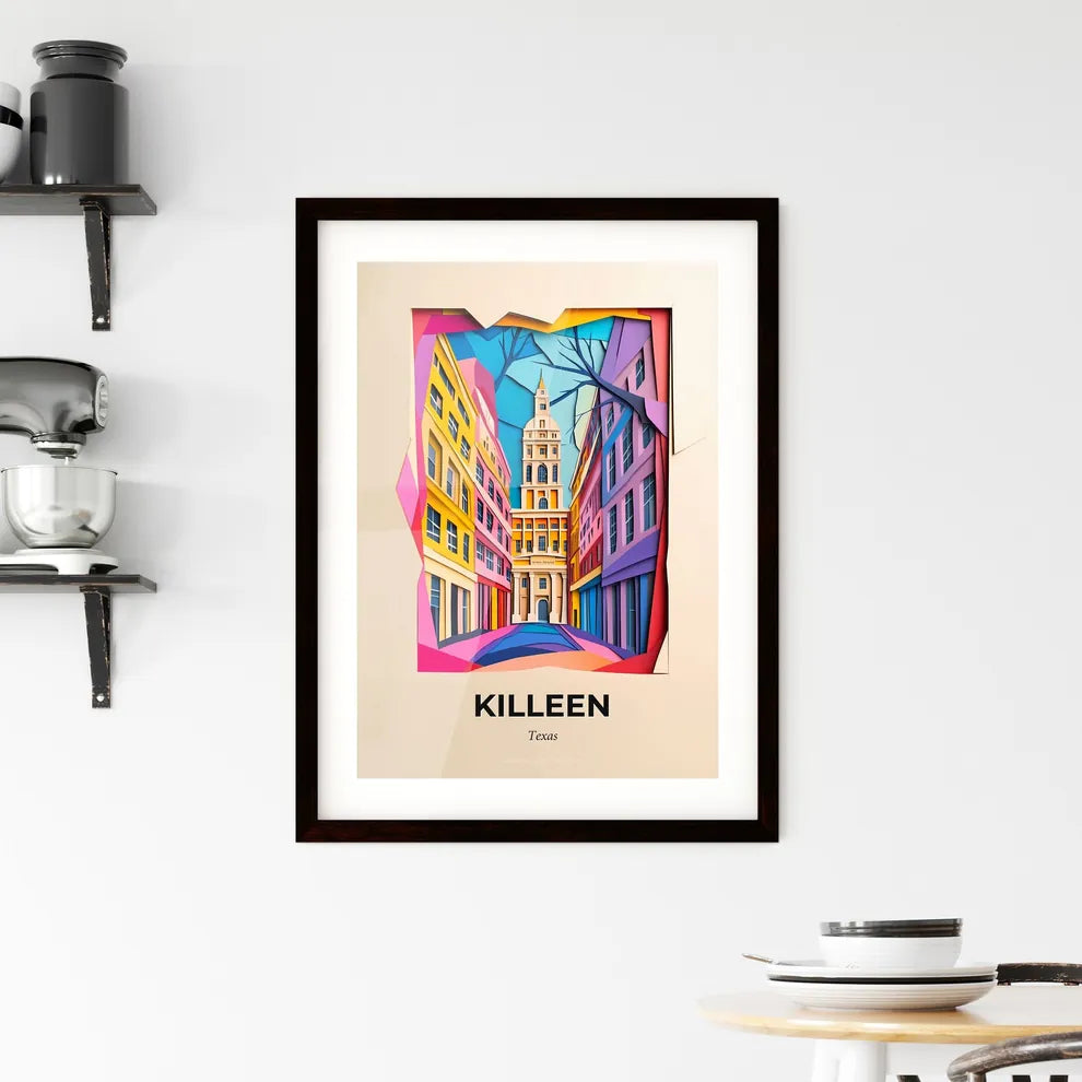 Vivid Killeen, Texas, Framed Wall Art