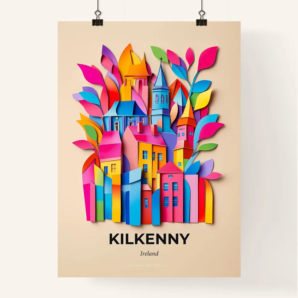 Vivid Kilkenny, Ireland, Colorful Poster