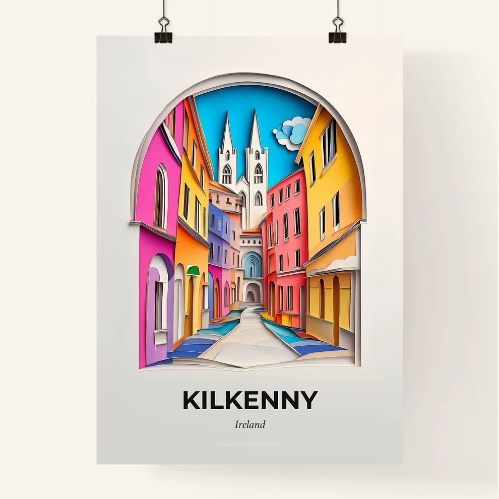 Vivid Kilkenny, Ireland, Colorful Poster