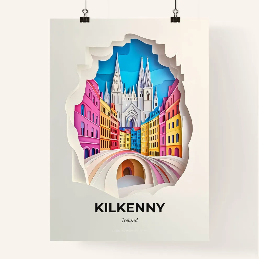 Vivid Kilkenny, Ireland, Colorful Poster